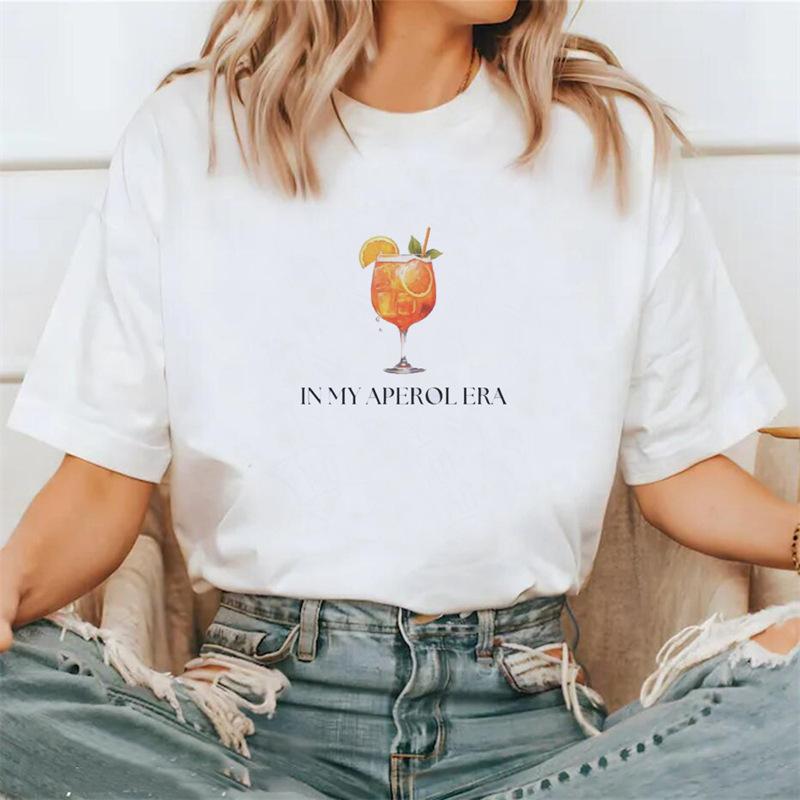 In My Aperol Era Printed Women's Summer Fun T-Shirt