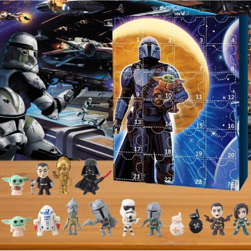 Calendar Star Wars Mandalorian Baby Yoda Figures 24 Days Christmas Countdown Calendar