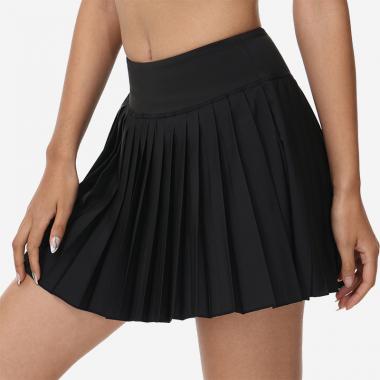 Women's High Waisted Pleated Tennis Skirts Golf Skorts with Inner Shorts