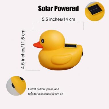 Solar Ducks for Pool Solar Floating Duck Pool Lights Solar Powered Pool Decorations