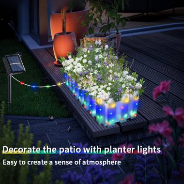 Solar Power Lighting Flowerpot Garden Landscape Lamp