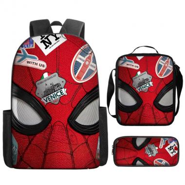 Spiderman Inspired 3PCS Backpack Set