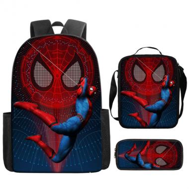 Spiderman Inspired 3PCS Backpack Set