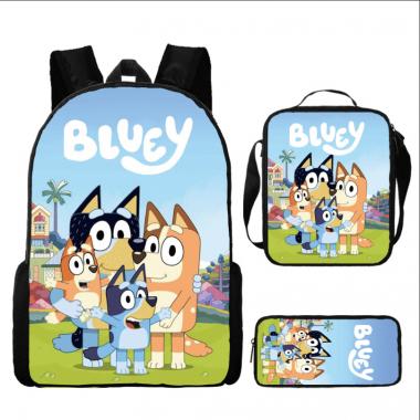Bluey Inspired 3PCS Backpack Set