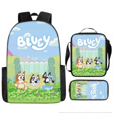 Bluey Inspired 3PCS Backpack Set