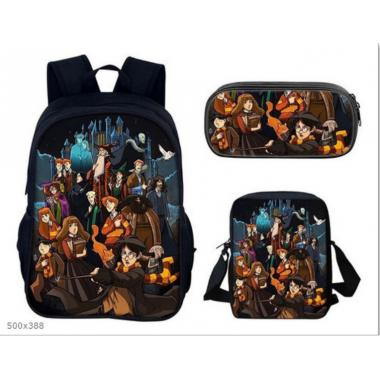 Harry Potter Inspired 3PCS Backpack Set