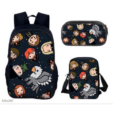 Harry Potter Inspired 3PCS Backpack Set