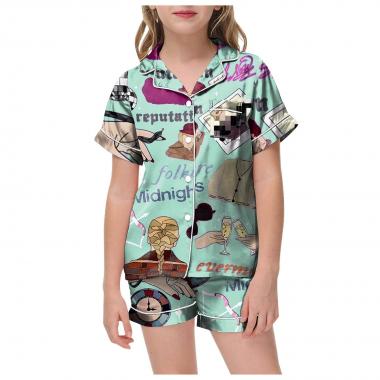 Taylor Swift Inspired Cartoon 2PCS Sleepwear Set