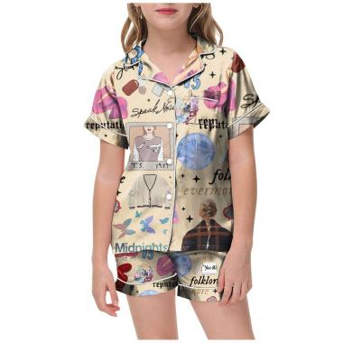 Taylor Swift Inspired Cartoon 2PCS Sleepwear Set