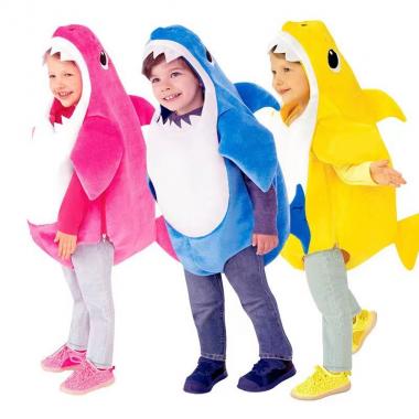 Unisex Toddler Family Shark Kids Halloween 3 Colors Cosplay Costumes