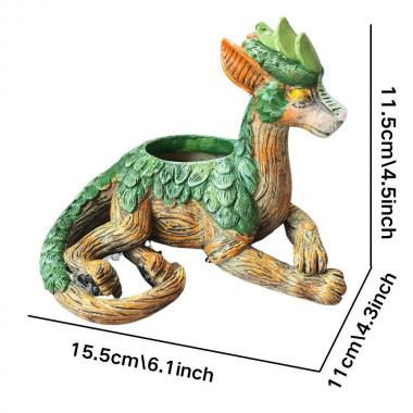 Garden Guardian Resin Craft Dragon Statue