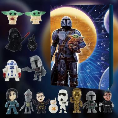 Calendar Star Wars Mandalorian Baby Yoda Figures 24 Days Christmas Countdown Calendar