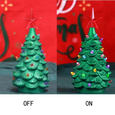 Christmas Tree Desktop Creative Decorations with Light