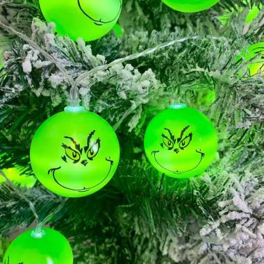 Grinch Christmas String Lights