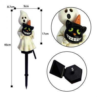 Scary Solar Pumpkins Ground Lamp