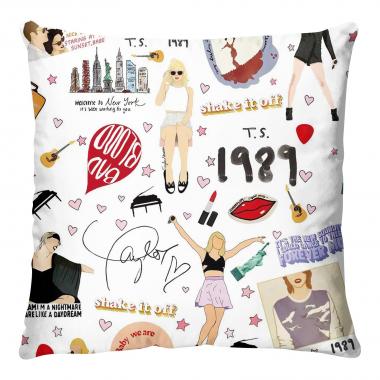Taylor Swift Print Pillow Protector Soft Square Couch Pillow Covers