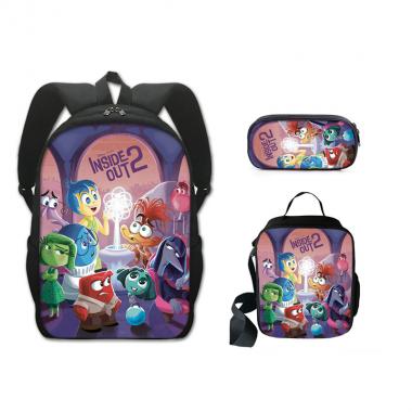 Inside out 3PCS Backpack Set