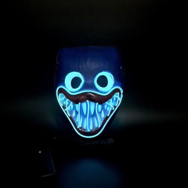 Halloween Glow Mask LED Luminous Bobby Fun Gatherings Party Ball Mask