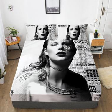 Girls Taylor Swift Pillowcase Single Double King Bedding Set Gift