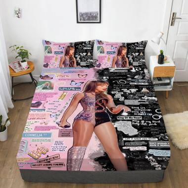 Girls Taylor Swift Pillowcase Single Double King Bedding Set Gift