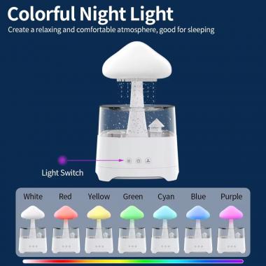 7 Colors Changing Rain Cloud Humidifier