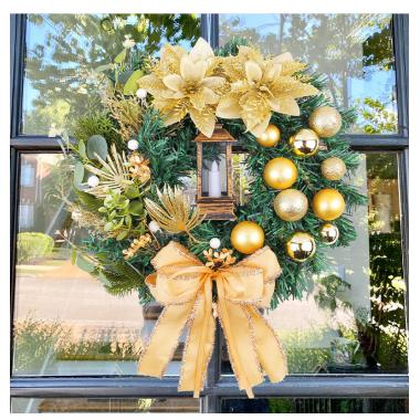 LED Christmas Garlands Decoration Wreath Lights 