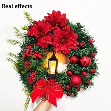 LED Christmas Garlands Decoration Wreath Lights 