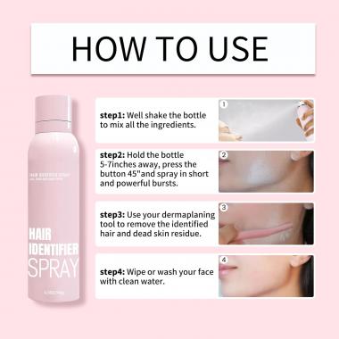Hair Identifier Spray for Face Shaving