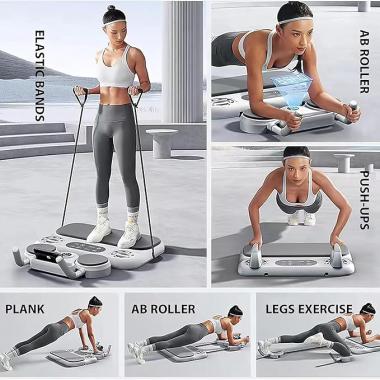 6 in 1 AB Roller Exercise Wheel Abdominal Exercise Instrument