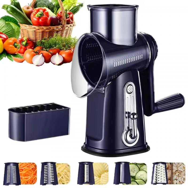 5 in 1 Rotary Multifunction Grater Shredder with Storage Box