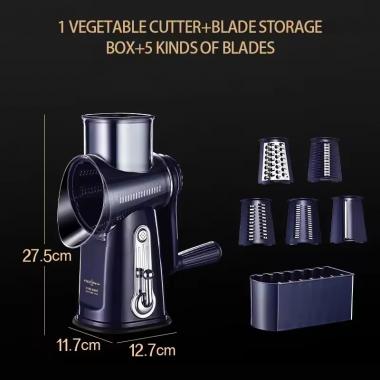 5 in 1 Rotary Multifunction Grater Shredder with Storage Box