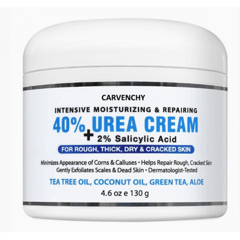 Urea Cream for Dry Cracked Heels Feet Knees Elbows Hands