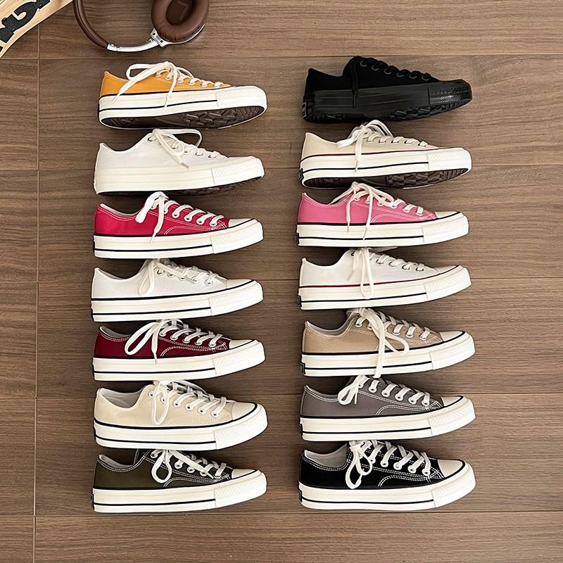 VANS Inspired Versatile Preppy Style Canva Shoes