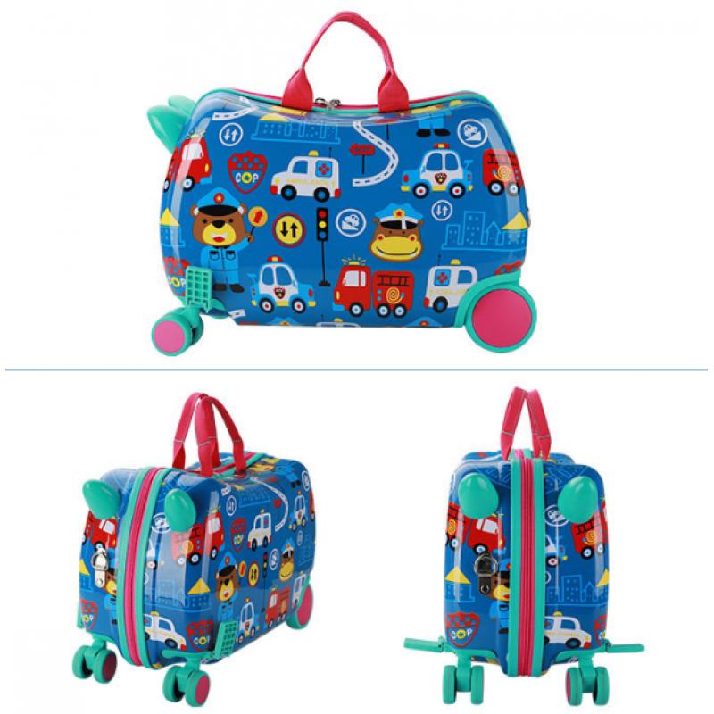 Seatable And Rideable Children's Riding Box Cartoon Luggage