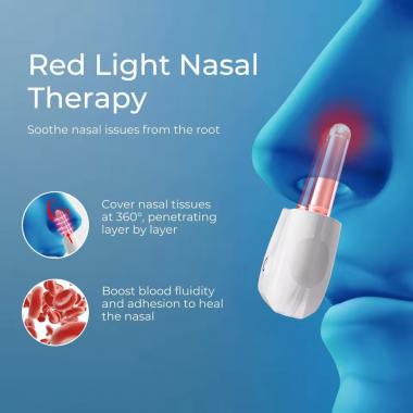 Portable Red Light Nasal Therapy Hayfever Reliever Tool