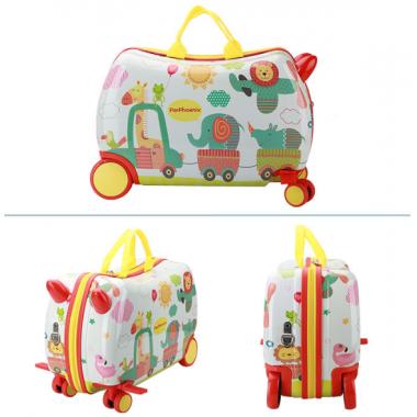 Seatable And Rideable Children's Riding Box Cartoon Luggage