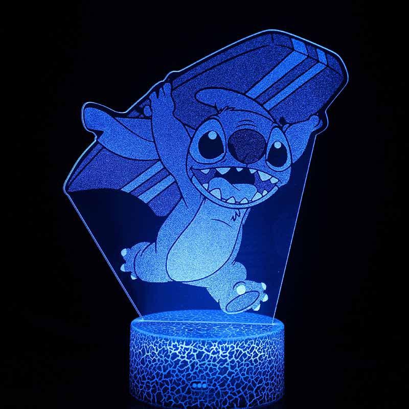 Stitch 3D Atmosphere Light Creative Bedhead Night Light Gift