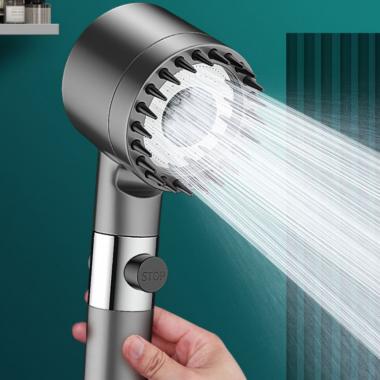 High Pressure Shower Head With Massage Function In Three Spray Modes