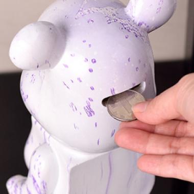 Violent Bear Savings Bank Small Desktop Ornament