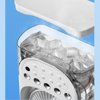 Double Head Powerful Electric Fan With Five Holes Spray