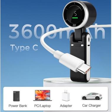 Foldable Small Electric Fan with LED Display And USB Charging