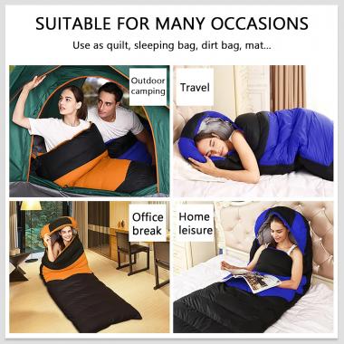 Portable Heated Sleeping Bag Supported By USB Power Supply