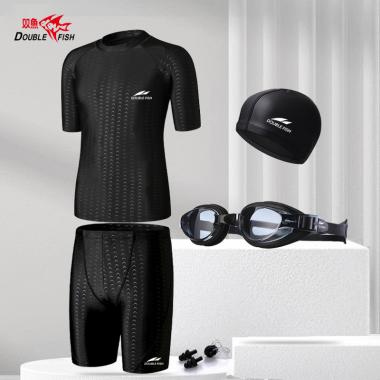 Men's Quick Drying Swimsuit And Swim Pants Professional Swimming Set