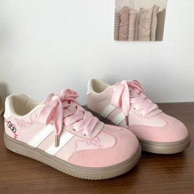 Hello Kitty Inspired Embroidered Casual Women's Shoes