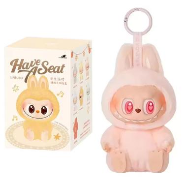 Labubu's Second-generation Macaron Colored Sitting Party Plush Figurine