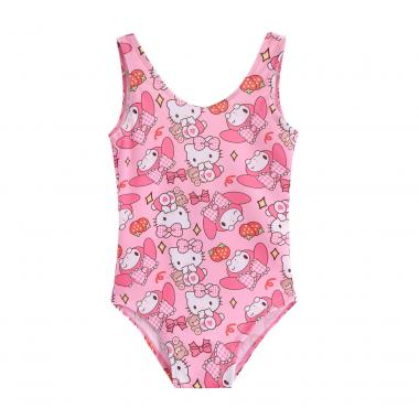 Children's Cartoon Cute Printed Triangle Pants One-piece Swimsuit