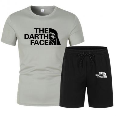 Men's Sports Fitness Running Training Speed Drying T-shirt Shorts Set