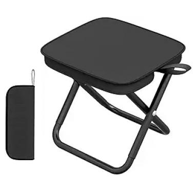 Portable Adult Small Folding Stool With Built-in Handbag