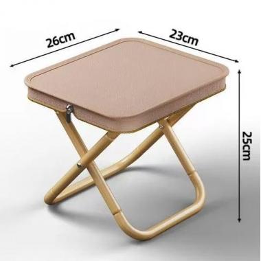 Portable Adult Small Folding Stool With Built-in Handbag