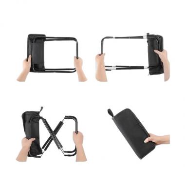 Portable Adult Small Folding Stool With Built-in Handbag